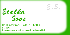 etelka soos business card